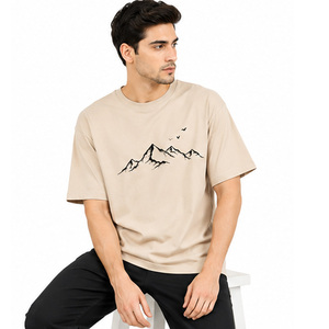 Camiseta de Algodón para Hombre, Impresión de Logotipo Personalizado, Manga Corta, Transpirable, Ropa Casual al por Mayor, Camiseta de Algodón Premium para Hombre - Product Image 3