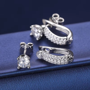 Créoles en diamant de laboratoire, or véritable 9 carats, bijoux en diamant certifiés IGI, diamant de laboratoire cultivé - Product Image 2