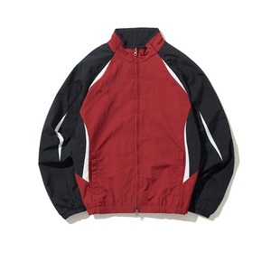OEM Men's Lightweight Windbreaker Jacket Custom Lining Color <b>Block</b> Breathable Woven Fabric Stand Collar Thin Summer Design - Product Image 1