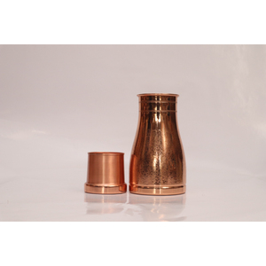 Pure Copper Water Bottle for Healthy Life Ayurvedic Handmade Hammered Copper Traditional Indian Artisanal Drinkware for Sale - Product Image 4