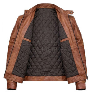 Premium Motor <b>Bike</b> Leather <b>Jacket</b> With Modern Design Smooth Texture Comfortable Fit Reinforced Structure - Product Image 6