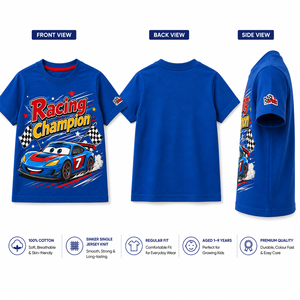 เสื้อยืดคอกลมแขนสั้นสีสันปรับแต่งได้สำหรับผู้ชาย สไตล์ลำลอง ทรงปกติ ผ้าฝ้าย 100% ระบายอากาศได้ดี น้ำหนัก 180 กรัม สไตล์สตรีท - Product Image 3