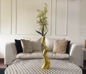 Customized Handmade Aluminium Tabletop Flower Pot For Home & Garden Decor Golden Flower <b>Vase</b> For Event And Wedding Centerpieces - Product Image 4