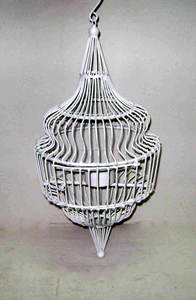 Jaulas de pájaros de Metal con patrón de animales sólidos, portadores portátiles, cierre de botón para mascotas, casas de pájaros colgantes de hierro, para favores de bodas - Product Image 6