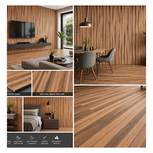 Azulejos de Porcelana con Diseño de Madera Acanalada en Color Ceniza Claro Escandinavo, 600x1200mm, Acabado Mate Premium, GVT PGVT, Vitrificados para Piso y Pared - Product Image 2