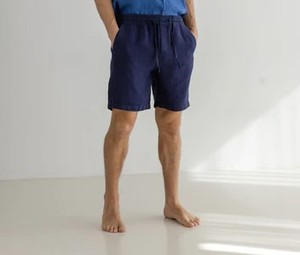 Short de bain triangle personnalisé pour homme, taille élastique, couleur unie, séchage rapide, 100 % polyester, tricoté, délavé, style sportif - Product Image 3