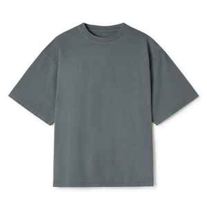 เสื้อยืดคอกลมผู้ชายผ้าฝ้าย 100% ทรงหลวม ระบายอากาศได้ดี สั่งทำได้ MOQ ต่ำ ราคาขายส่ง มีความต้องการสูง - Product Image 1