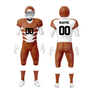 Uniforme de Fútbol Americano Profesional Personalizado, Conjunto de Camiseta y Pantalones Cortos de Fútbol Americano para Unisex - Product Image 1