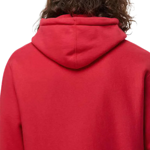 <b>Mens</b> Heavyweight Cross-Grain Hoodie <b>Red</b> Color Premium Cotton Fleece Pullover <b>Sweatshirt</b> Custom Logo OEM ODM Casual Winter Wear - Product Image 3