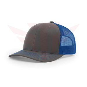 Tactus Industries Gray Blue Velour Trucker Hat 6-Panel Adjustable Unisex Casual 100% Cotton 3D <b>Embroidery</b> Breathable Waterproof - Product Image 4