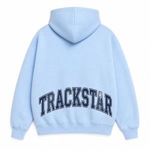 เสื้อฮู้ดดี้ Trackstar ไซส์ใหญ่ ปักลายตามสั่ง ผ้าคอตตอนผสมขนแกะ ใส่ได้ทั้งชายและหญิง เสื้อผ้าลำลองสำหรับฤดูหนาว รับผลิตแบบ OEM ODM สีตามสั่ง รุ่น TS-HD-012 - Product Image 2