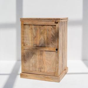 Vandana Vesta Aston - Mueble Bar Plegable de Madera de Mango, Diseño Moderno de Almacenamiento para Bar en Casa, Madera Maciza - Product Image 2