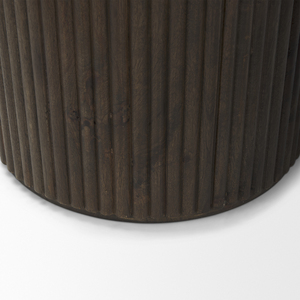 Mesa de Centro Moderna de Madera Acanalada con Espacio de Almacenamiento - Product Image 3