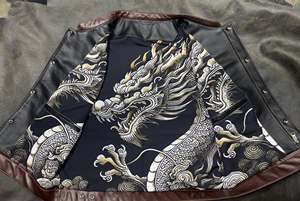 เสื้อกั๊กหนังนักขี่จักรยานที่กำหนดเองพร้อมปุ่มสแนป - Product Image 6