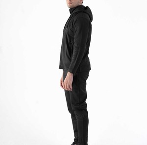 Comfortable Men 100% Polyester <b>Zip</b> Up Hoodie Track Suit Pakistan Made OEM Custom Size Men Track Suit for Sale - Product Image 3