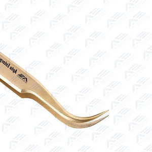 Pince à cils pour extensions de volume avec pointe en fibre, étiquette privée, soins de beauté de précision, logo personnalisé, pince à cils à 90 degrés - Product Image 4