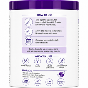Polvo Puro de Células Madre Avanzadas 200 g |   Fórmula de Extracto de Células Madre Vegetales para la Salud Celular, el Envejecimiento Saludable y el Apoyo Energético - Product Image 3