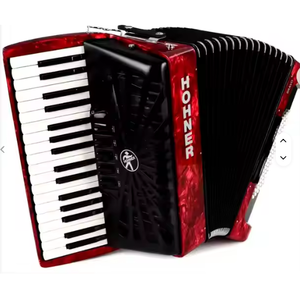 Acordeón Original Nuevo de 76 Teclas con Fuelle Negro - Product Image 3