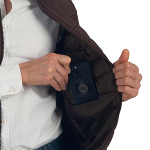 Men's Standard <b>Weight</b> Coated <b>Stand</b> Collar Puffer Bubble Vest Jackets Polyester Material Custom Color Waterproof Men Puffer Vest - Product Image 3