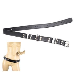 Menottes en cuir véritable avec sangles à boucle réglables pour un ajustement sécurisé - Product Image 3