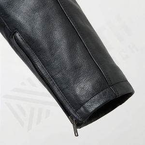 Veste de moto sur mesure pour homme en cuir de vachette avec panneaux extensibles dans quatre directions, équipement de protection pour la conduite, couleur personnalisée - Product Image 6