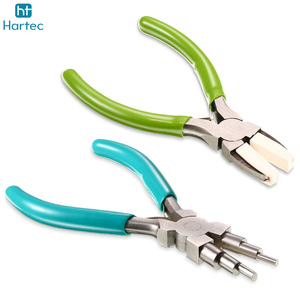 2 Pcs Specialty Jewelry <b>Pliers</b> <b>Set</b> Nylon Jaw Straightening <b>Plier</b> & 6 Step Wire Looping Bail Making Tool for Crafting - Product Image 2