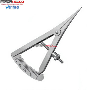 Calibrador Recto de 3.5 Pulgadas, Instrumento de Medición Manual para Mapeo Óseo, Acero Inoxidable Alemán, Escala de Precisión de 0-20mm, Dental - Product Image 5