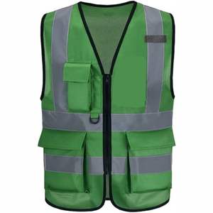 Gilet de sécurité réfléchissant haute visibilité moderne, respirant, en polyester, avec options personnalisables, unisexe, à prix réduit pour les ventes - Product Image 5
