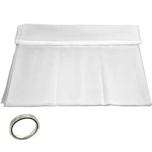 Film in PE per serra 16x28ft, 6 Mil, resistente ai raggi UV, trasparente, 100% PE - Product Image 1