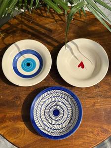 Assiettes de service en porcelaine fine à motif dessin animé personnalisé, vaisselle plate blanche en porcelaine non toxique, vente en gros à prix abordable - Product Image 5