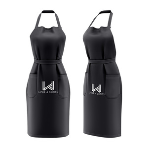 Women's Custom Waterproof Waist <b>Apron</b> Custom Logo Factory Made Wholesale Kitchen Salon Wash Artist <b>Apron</b> Plastic Shoulder - Product Image 2