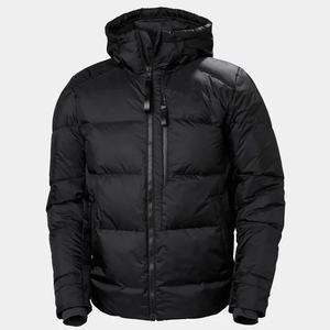 Veste matelassée à capuche pour homme, vert foncé, coupe-vent, rembourrée en coton, respirante, fermeture éclair, streetwear décontracté, vêtements d'extérieur d'hiver - Product Image 3