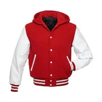 Veste d'hiver pour homme de haute qualité, design varsity surdimensionné, corps en polyester/coton, broderie sur le devant, manches en spandex