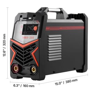 Saldatrice Inverter Digitale IGBT 205A 2 in 1 MMA/TIG con Doppia Tensione 110/220V, Funzione Lift TIG e Uscita CC per Saldatura a Elettrodo e MMA - Product Image 4