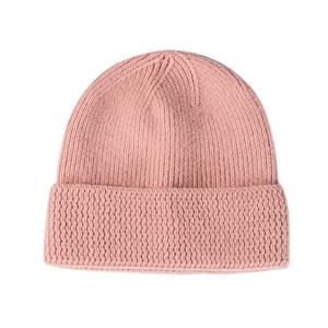 Fashion New Style Winter Soft Wholesale Custom Pure Color Cashmere <b>Wool</b> <b>Beanie</b> Knit <b>Hats</b> Suppliers for Men Women - Product Image 2