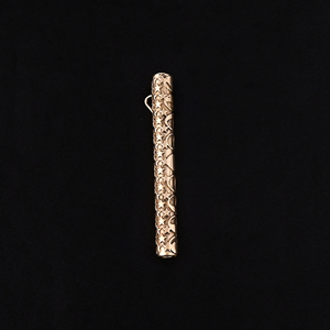 Star Design Brass Gold Plated Fashion Snuff Pendant 62x8MM Size - Product Image 2