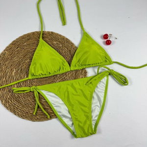 Ensemble de bikini imprimé slim fit pour femmes, 2 pièces, taille haute, maillot de bain en polyester, vêtements de plage tendance, maillot de bain d'été - Product Image 3