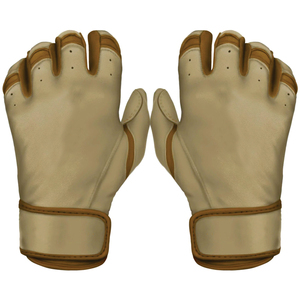 Custom Made Baseball Batting Gloves Leather Training XL Comfortable Breathable Quick-Dry Unique Design High Quality Reasonable - Product Image 1