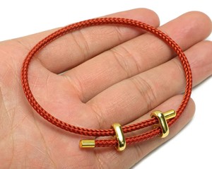SNH AB 37 Pulsera de Cuerda Trenzada Ajustable Hecha a Mano para Niños, Estilo Lindo, Material de Cuero y Algodón, para Aniversario - Product Image 1