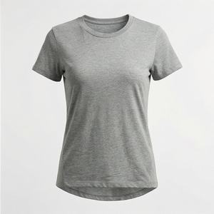 T-shirts pour femmes de haute qualité en vente, teints unis, prix raisonnable, t-shirts pour femmes confortables, design de logo personnalisé, style tendance - Product Image 1