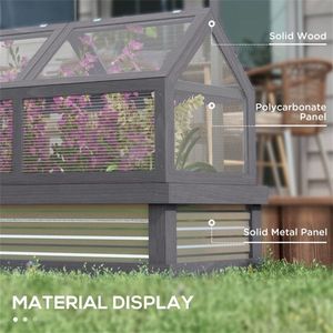 Mini Serra con Telaio in Alluminio - Copertura in Policarbonato Portatile di Piccole Dimensioni Design Moderno - Product Image 6