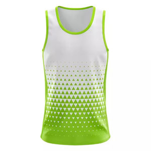 Uniforme de Atletismo, Ropa Deportiva de Equipo, Logotipo Personalizado, Conjunto para Correr con Camiseta sin Mangas y Pantalones Cortos, Uniforme de Atletismo Elegante - Product Image 3