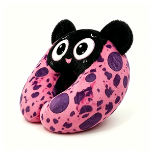 Cute Animal <b>Neck</b> Support <b>Pillow</b> Soft Fluffy <b>Neck</b> <b>Pillow</b> with Ear Covers - Product Image 3