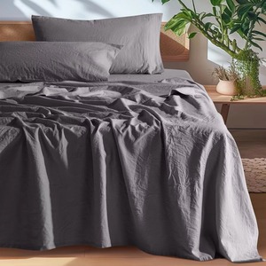 Juego de Sábanas de Lino Francés 100% Puro, Prelavado, con Fundas de Almohada - Product Image 2