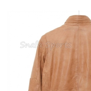 Autumn Winter Plus Size Fashion <b>Men's</b> Leather <b>Jackets</b> Solid Color Zipper Leather Casual <b>Jacket</b> for <b>Men</b> - Product Image 6