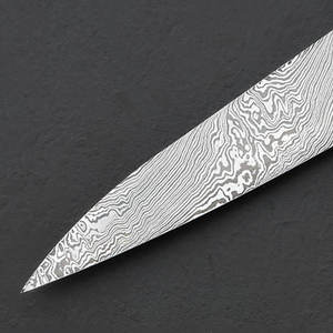 Cuchillo de Cocina de Acero de Damasco Hecho a Mano con Mango de Madera Natural y Funda de Cuero, Apto para Lavavajillas, para Chefs y Entusiastas de la Cocina - Product Image 6