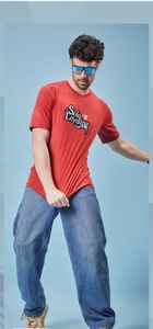 Camiseta ligera de algodón con cuello redondo de media manga para uso diario informal para hombres - Product Image 4