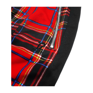 <b>Slim</b> Fit Plaid <b>Jogger</b> Pants for Men Streetwear Track Pants with Zipper Ankles - Product Image 4