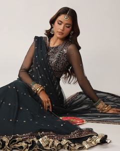 ชุดเดรสลำลองคุณภาพพรีเมียมสำหรับผู้หญิงชาวปากีสถานและอินเดีย คอลเลคชั่นใหม่ปี 2026 ชุดซัลวาร์ คามีซ ผ้าลอน ODM 2079 - Product Image 6