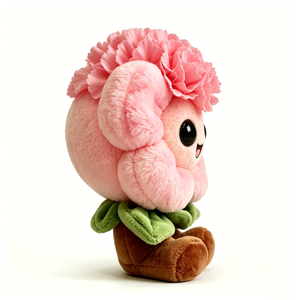 Peluche de claveles sonrientes personalizable, peluche de flores con ojos grandes, peluche de plantas lindas, peluche de flores decorativas - Product Image 2